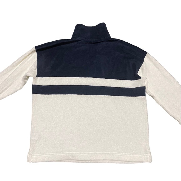 Faherty Brushed Terry 1/4 Zip High Neck Organic Cotton Sweatshirt XS Comfy Beach - Picture 3 of 11